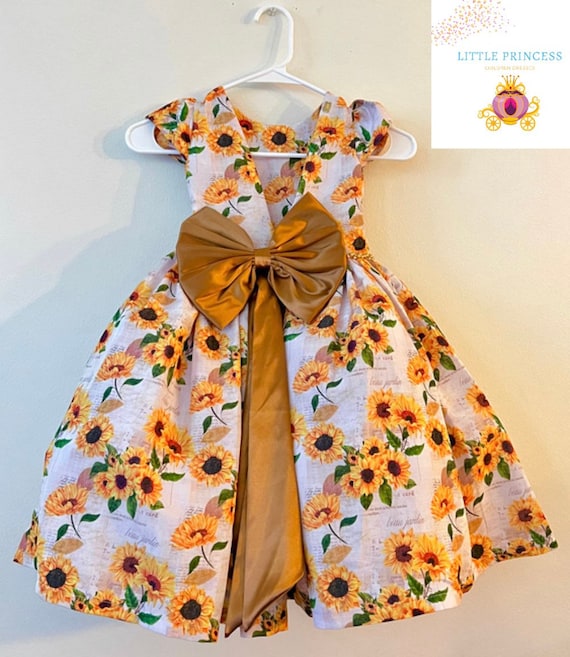 Vestido De Girasol De Niñas Tema De Girasol Vestidos Para - España