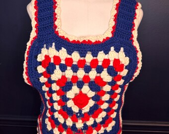 Vintage Häkelpullover