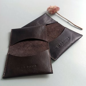 Tarjetero de piel, Funda para tarjetas de débito, Cartera para tarjetas unisex, Protector de tarjetas de crédito, Funda de piel para tarjetas