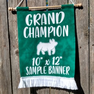 Livestock Show Award Banner