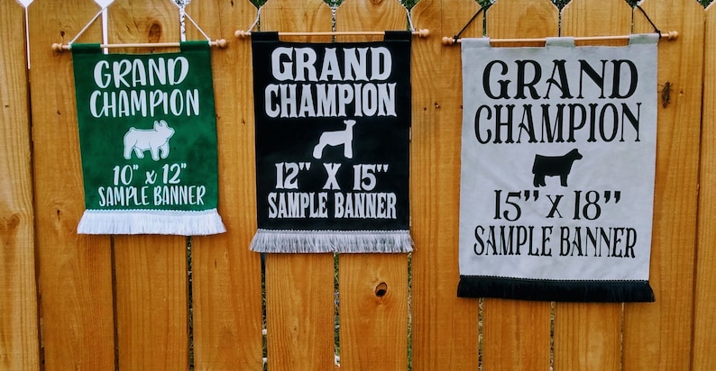 Livestock Show Award Banner - Etsy