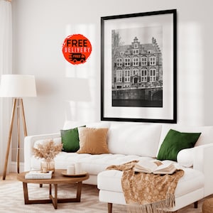 Amsterdam Netherlands Holland Wall Art Print, Amsterdam Art Print, Amsterdam Canal Print, Amsterdam Travel Print, Amsterdam Print Poster