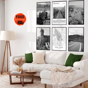 Napa Valley Wine Vineyards California Photography Prints, Wine Country Gift Art, Napa Trip California Set of 6 Prints, Napa Wedding Wall Art