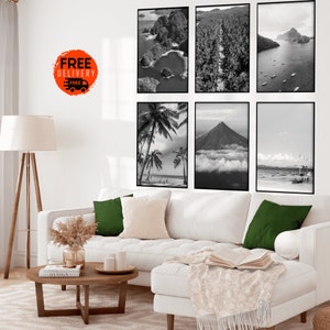 Palawan Philippines Filipino Travel Wall Art Print Poster, Set of 6 Philippines Prints, Digital Download, Home Decor, Print, Philippines Art