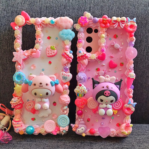 Coque de portable personnalisée Decoden Kawaii pour Iphone Samsung