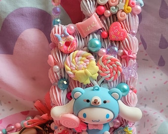 Kawaii Kitty Rosa und Blau dekoden Handyhülle für Iphone Samsung