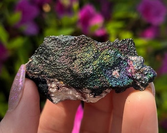 Iridescent Hematite / Rainbow Turgite from Graves Mountain, USA
