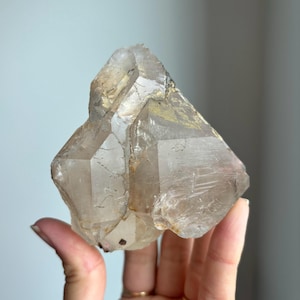Smoky Elestial Quartz from Brazil / Smoky Quartz / Raw Cathedral Quartz Cluster from Minas Gerais Brazil