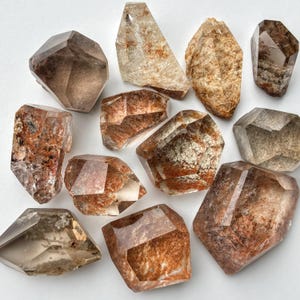 You Pick! High Quality Garden Quartz Freeforms / Lens Quartz Specimens / Lodolite and Rutilated Quartz Crystals