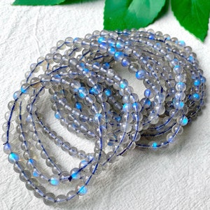 Rainbow Labradorite Bracelet / Handmade Crystal Bead Bracelet / High-Quality Labradorite