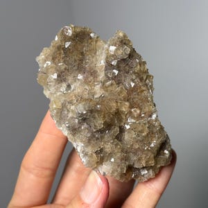 UV Reactive Fluorite Cluster with Chalcopyrite from Moscona Mine, Spain