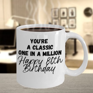 80th Birthday Coffee Mug, 80th Birthday present, Gift for 80th Birthday, Happy 80th Birthday gift, Grandad birthday gift, Dad Birthday