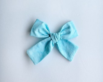 Blue Hair Bow