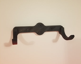 Lightsaber Wall Mount  -  Wall mount for lightsaber with vertical or horizontal screw holes