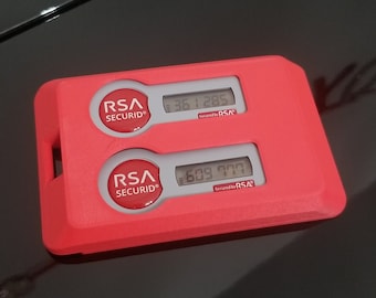 ID Badge and Dual RSA Token Holder ; Secure token holder