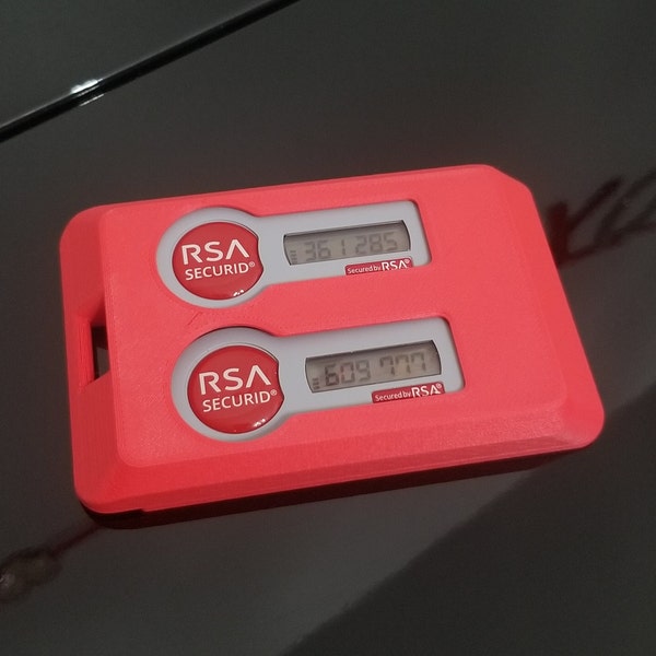 ID Badge and Dual RSA Token Holder ; Secure token holder