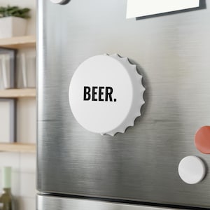 Abridor de garrafas magnético BEER, presente para o pai, ímã de geladeira, presente para ela, presente para ele, presente de novidade, presente de festa, dia dos pais, caverna do homem