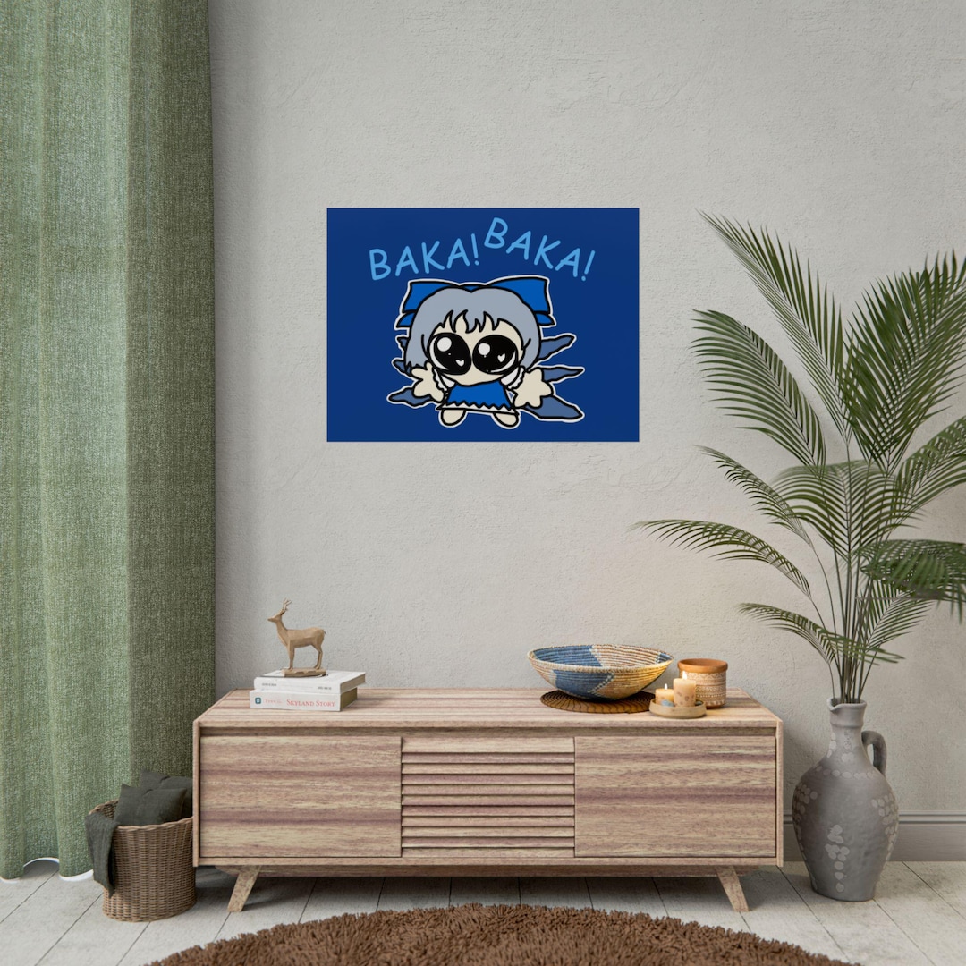 Touhou Cirno Baka Baka Posters, Japanese Anime Room Decor, Wall Art ...