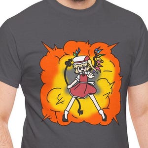 TOUHOU Flandre Scarlet Graphic Tee, Anime Shirt, Manga Lover Gift, Japanese Cartoon Apparel, Unisex Top