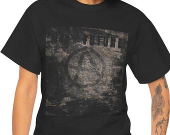Camiseta unisex No Future Anarchy, camiseta con gráfico de rebelión, ropa punk rock, ropa alternativa, camiseta antiautoridad, camiseta antigobierno