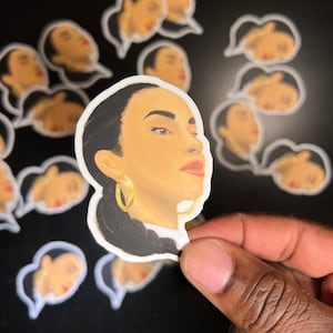 Sade Adu CUSTOM Vinyle Résistant à l’eau Autocollant Jet Magazine 80s Black Music Issue RNB Soul Singer vintage amour opérateur lisse pas ordinaire