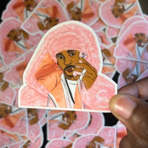 Dipset の象徴的なピンクのファー Cam'ron (Killa Cam) カスタムビニール防水ステッカー