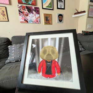 Kanye West Donda YE Bear CUSTOM Art Print Dropout Bear Collectable Yeezy