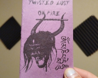 Twisted lust on fire mini poetry Zine
