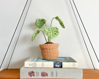 Mini Monstera Plant Crochet Pattern, Monstera Crochet Plant, Plant Pattern, Amigurumi Plant, Plant Decor, Small Crochet Potted Plant