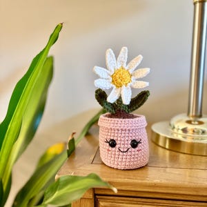 PATTERN: Mini Daisy Buddy Crochet Pattern, Crochet Flowers, Crochet Plants, Crochet Amigurumi Pattern, Crochet Decor Patterns, Crochet Daisy