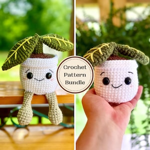 PATTERN: Crochet Plant Buddy Bundle, Crochet Plant Patterns, Plant Crochet Patterns, Potted Crochet Plants, Crochet Patterns Amigurumi
