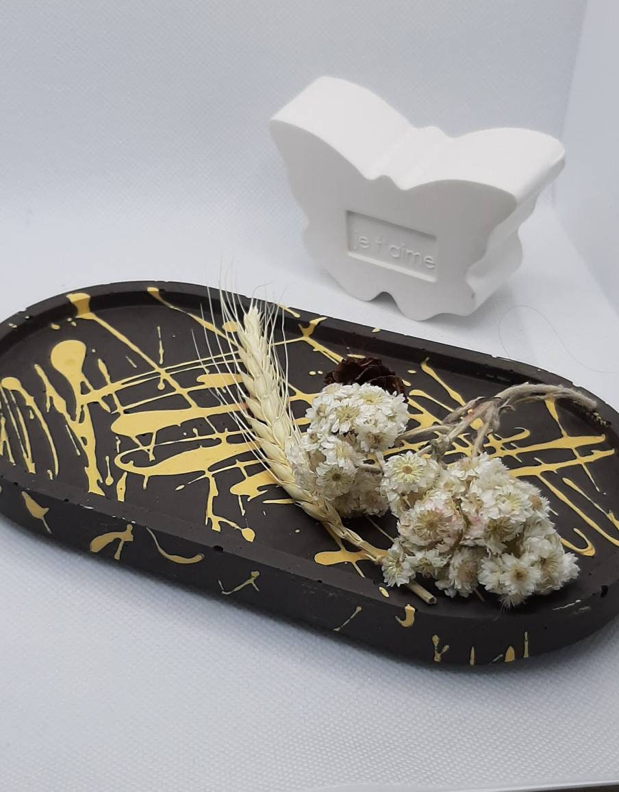 Plateau Déco en Jesmonite