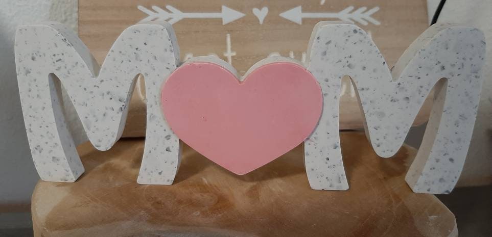 Mot Déco Mom en Jesmonite