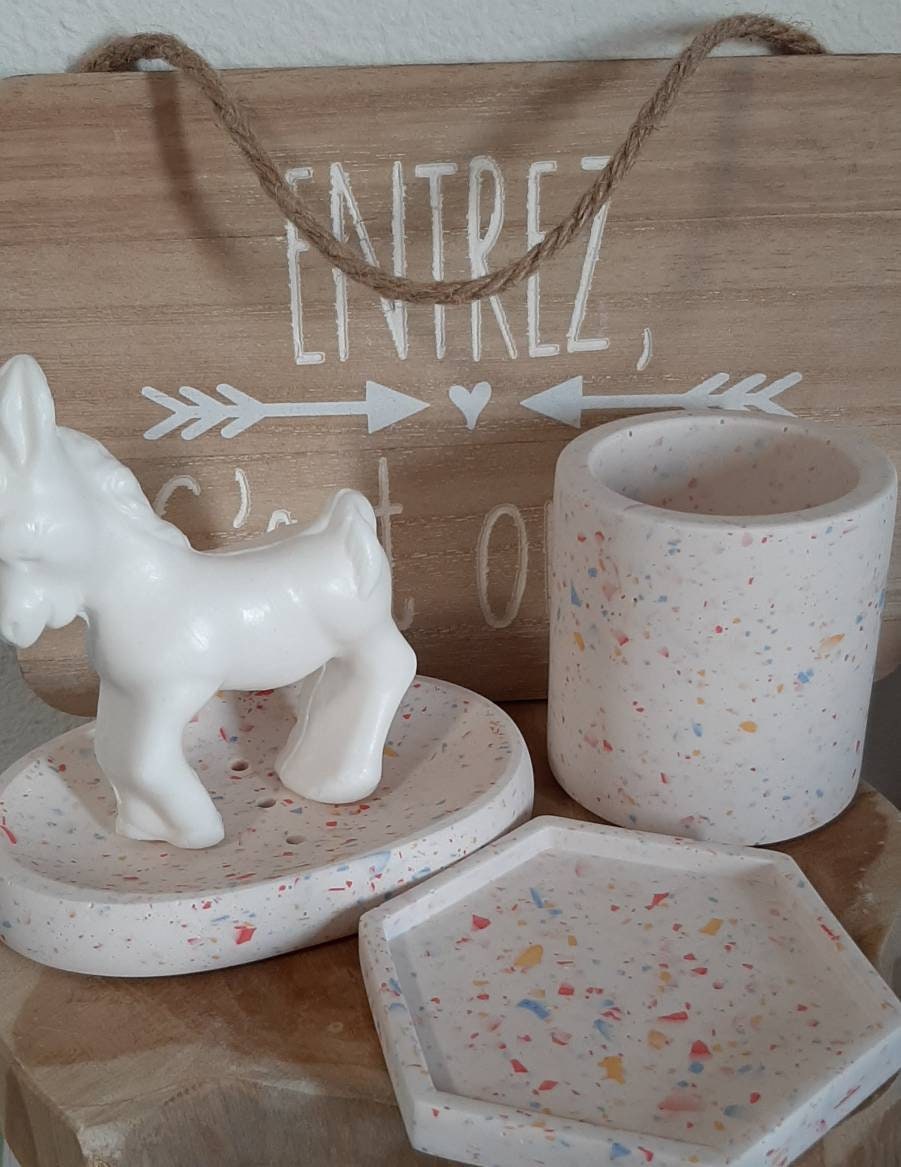 Set Salle de Bains en Jesmonite