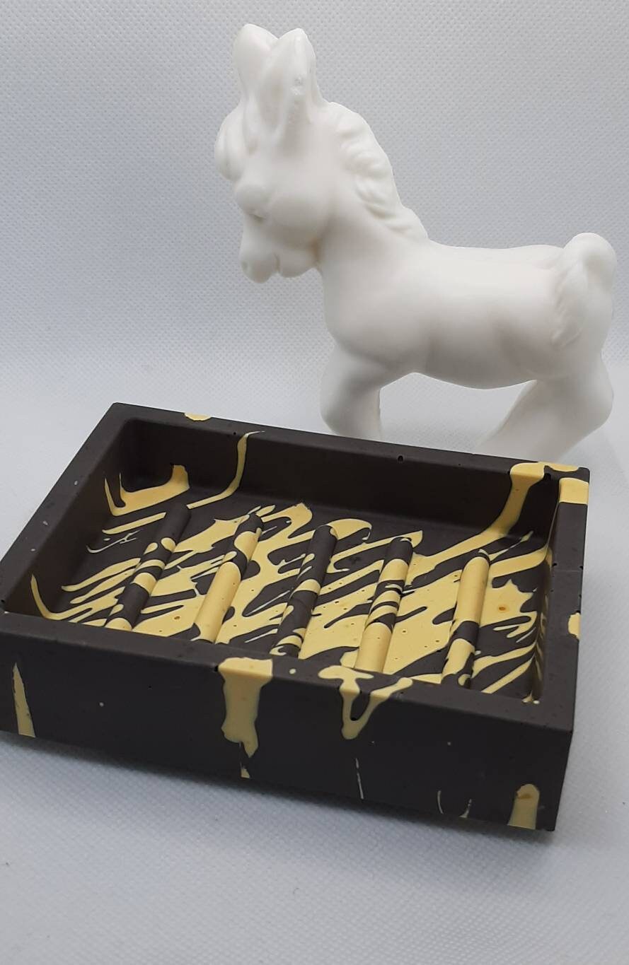 Porte Savon Marbré en Jesmonite