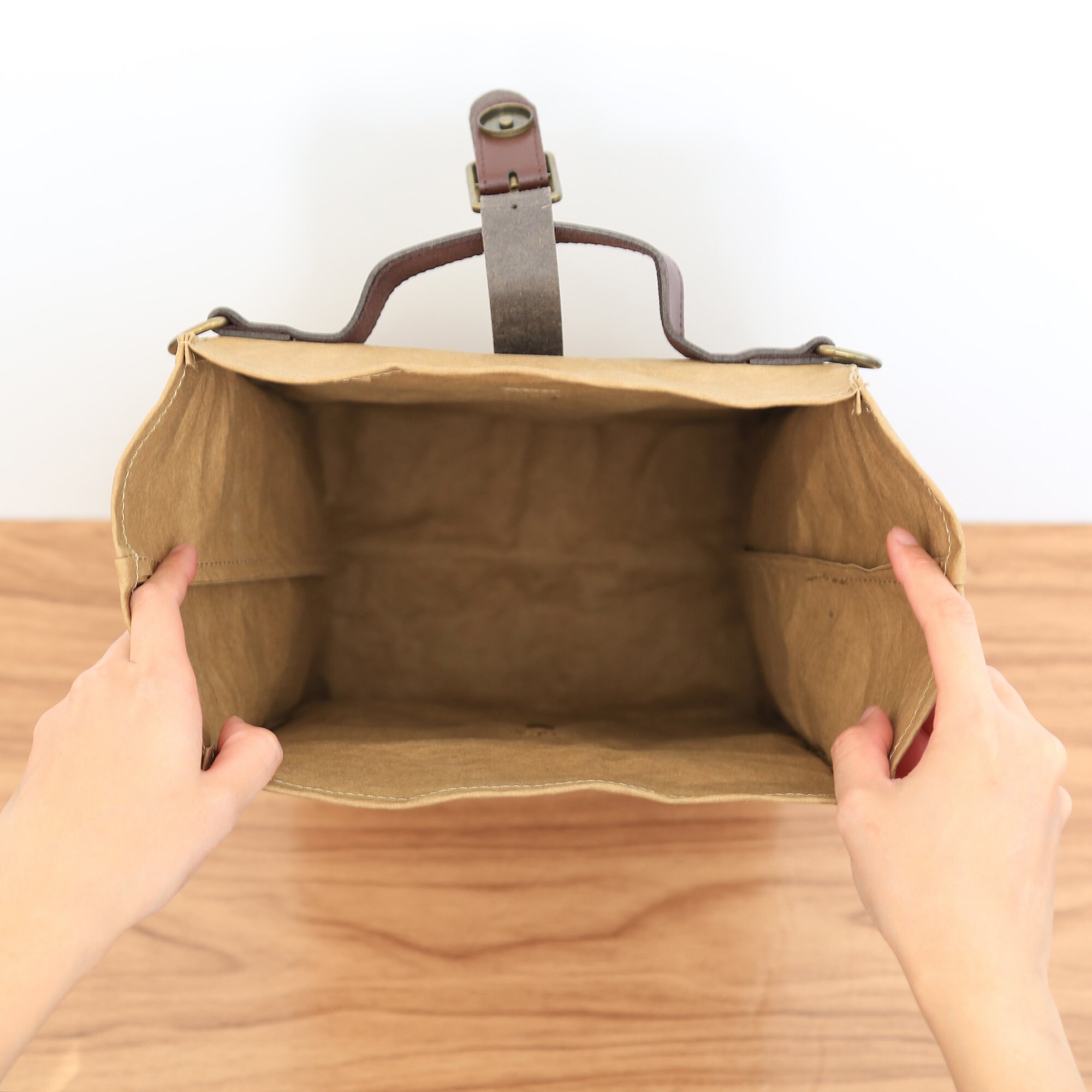 Paper Leather Retro Lunch Bag - Etsy