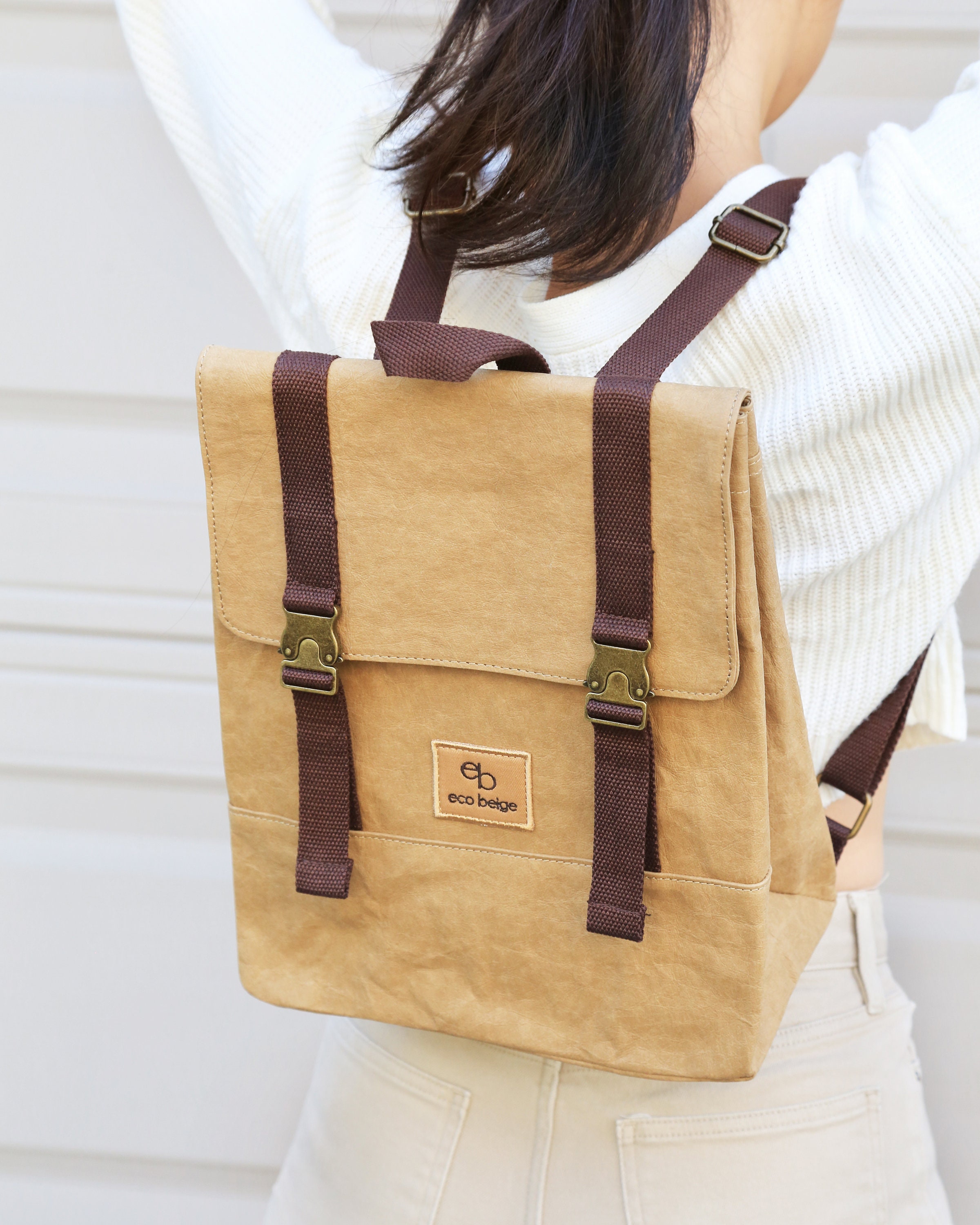 Paper Leather Travel Backpack - Etsy