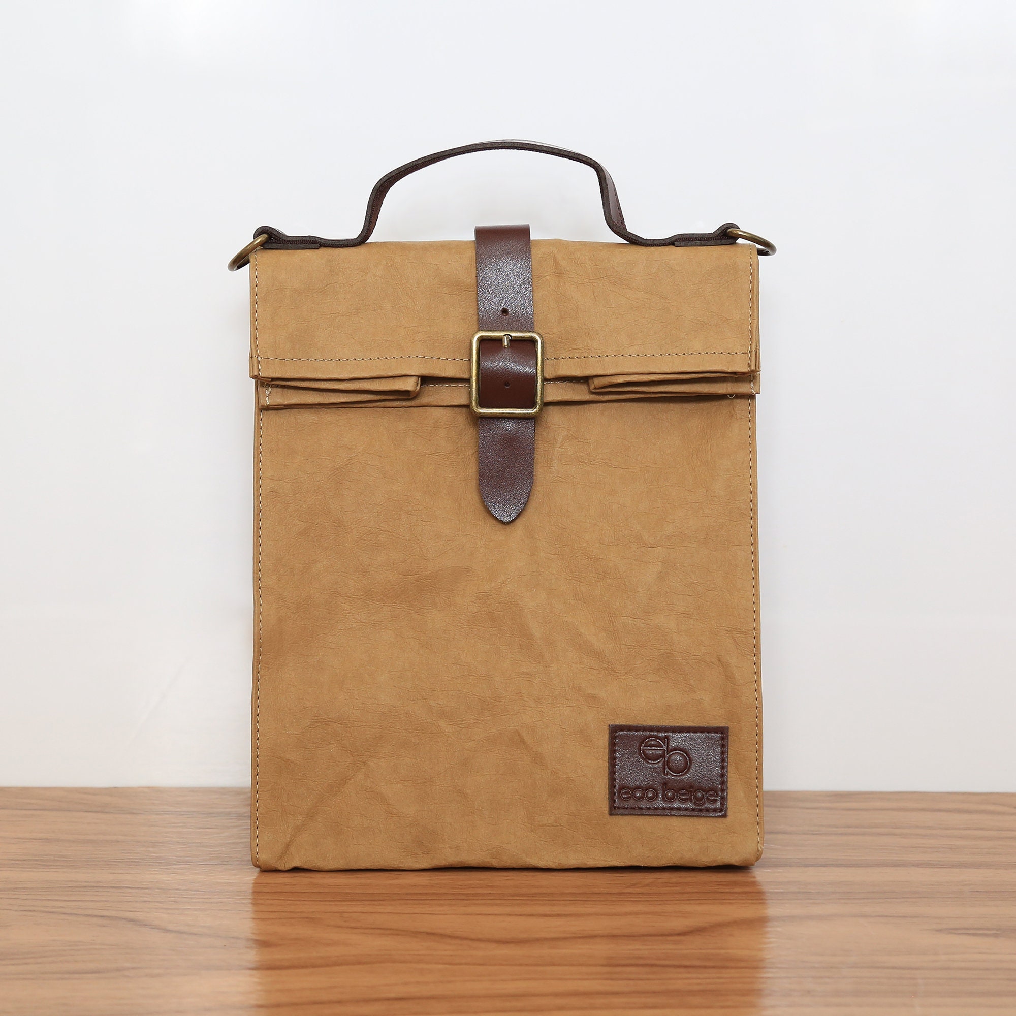 Paper Leather Retro Lunch Bag - Etsy