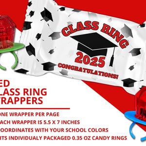 Graduation Class Ring Wrappers, Preschool Graduation Kindergarten Grad ...