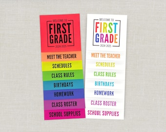 EDITABLE Meet the Teacher Flip Book, Back to School Flip Chart, Open House Booklet, Parent Night Handbook, Stacking Sheets Stackable Pages