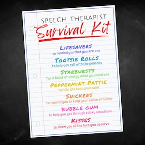 Etiquetas para presente de kit de sobrevivência para fonoaudiólogo, cartão de agradecimento ao terapeuta, etiqueta para presente de funcionário de fonoaudiologia, etiqueta para sacola de brindes para presente