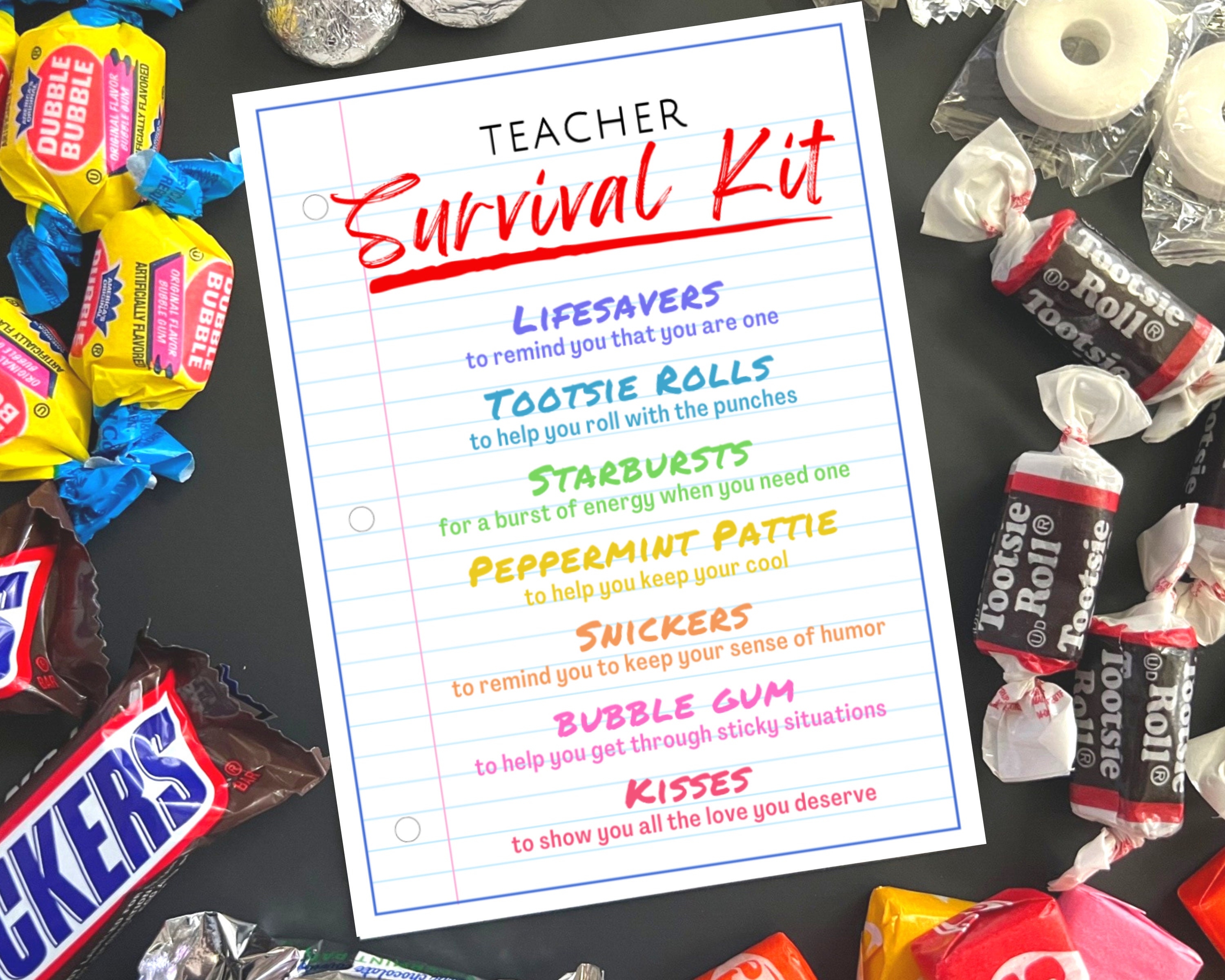 PE Teacher Survival Kit Makeup Bag PE Teacher Gift Physical Education Teacher  Pencil Pouch Teacher Bag Sports P.E. School PE Teacher Appreciation Gift 