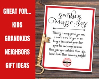 Santa's Magic Key and Tag Gift – Print Smitten Paper Co