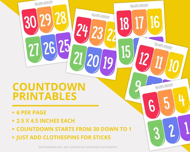 Last Day School Countdown Banner Classroom Party Ice Cream Printable ...