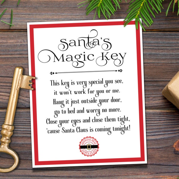Santa Key - Etsy