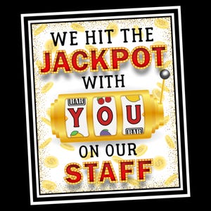 We Hit the Jackpot Geschenkanhänger, Jackpot Lotterie Anhänger, Personal Dankeschön Taschenanhänger oder Partygeschenke