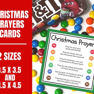 M&amp;M Christmas Prayers Printable, Christmas Activities for Kids, Family ...