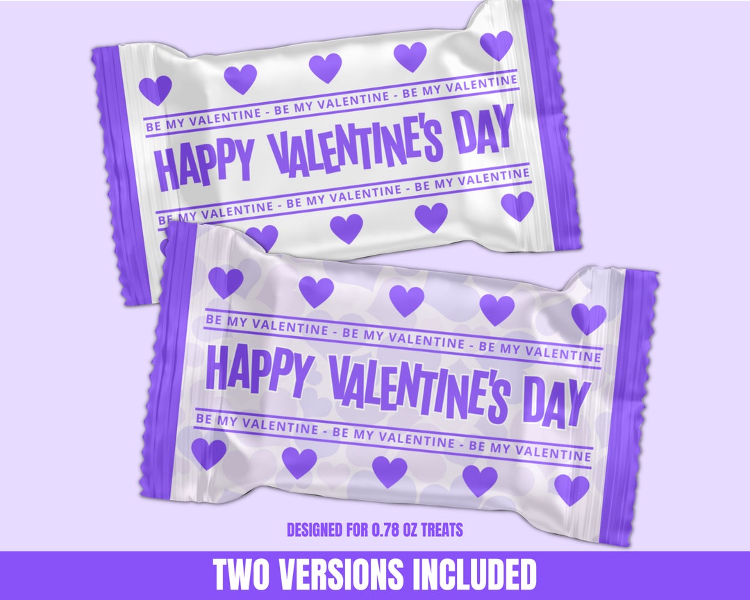 Valentine Rice Cereal Treat Wrapper, Marshmallow Crispy Rice Treat ...