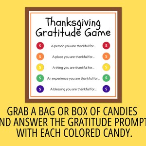 Skittles Thanksgiving Gratitude Game Printable, Gratitude Game Card Tag ...