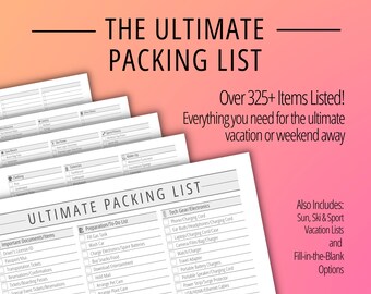 packing list etsy